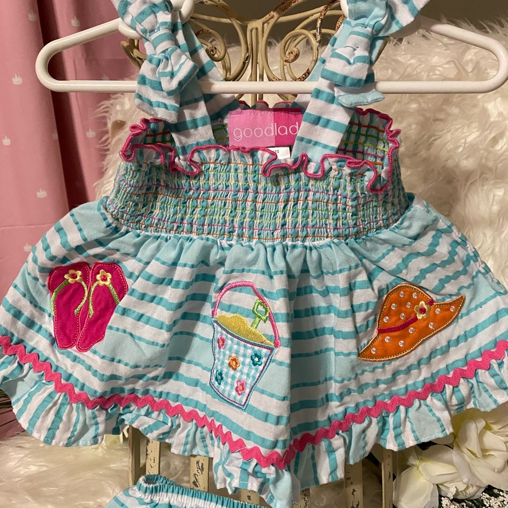 GOODLAD summer beach dress & diaper cover - Picture 2 of 4